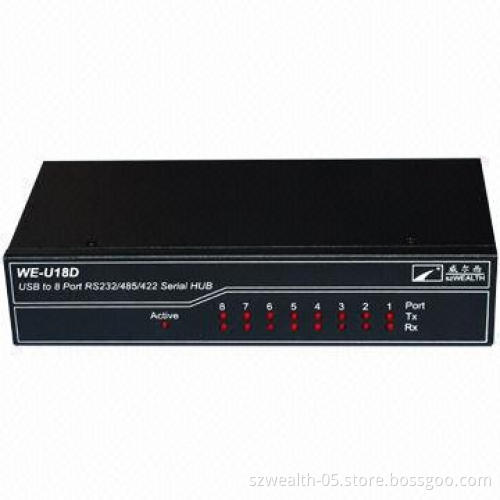 U18D Data transmission device, RS-232 U14D U18D 4 or 8 COM port, supports USB bus-powered